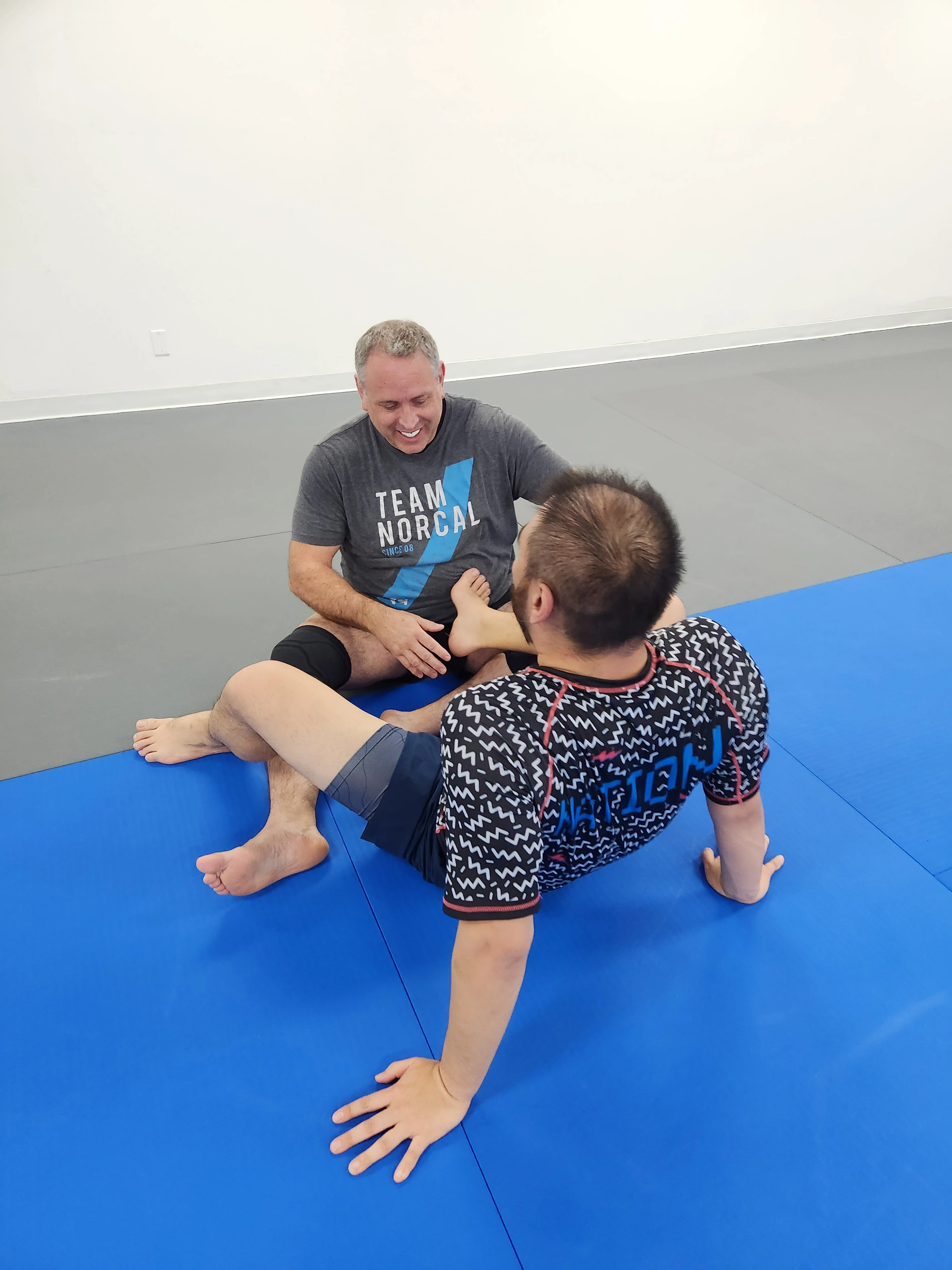 Fun adult jiu-jitsu training